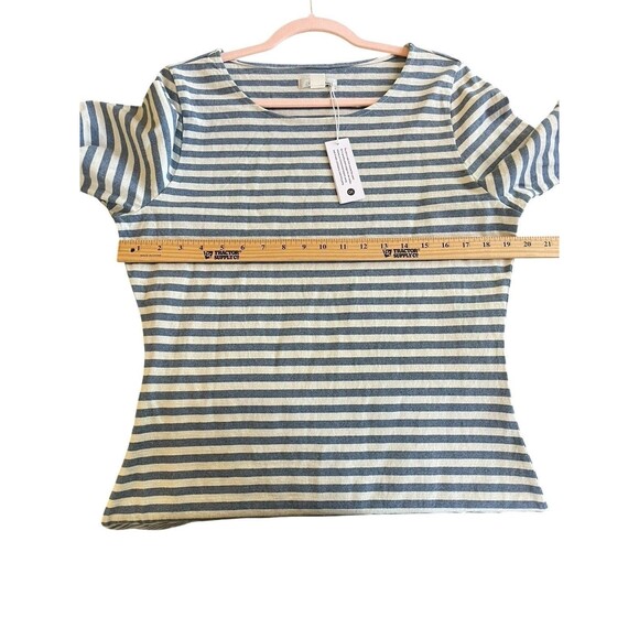 OUTERKNOWN New Denim Project Boatneck Blue Striped Dress Size Large NWT $98 - Picture 7 of 13